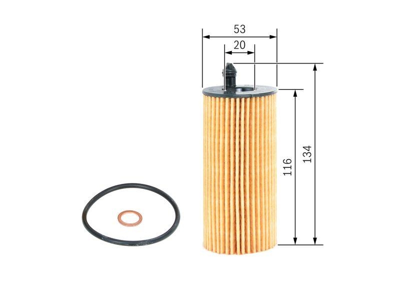 Bild von BOSCH Ölfilter Filtereinsatz F 026 407 205 Motorölfilter,Filter für Öl BMW,TOYOTA,5 Touring (F11),5 Limousine (F10),1 Schrägheck (F20),3 Touring (F31)
