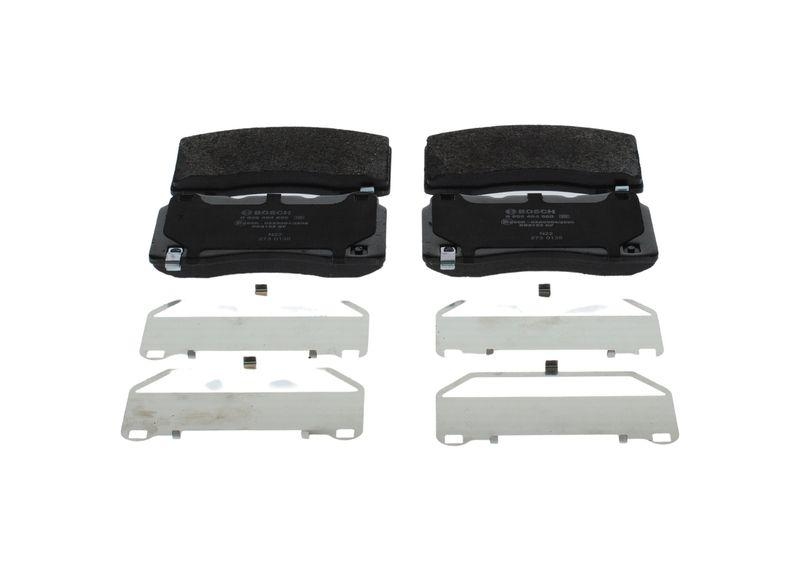 Bild von BOSCH Bremsbelagsatz mit akustischer Verschleißwarnung 0 986 494 880 Bremsbeläge,Bremsklötze HYUNDAI,CHEVROLET,TESLA,GENESIS Coupe,Camaro VI Coupe