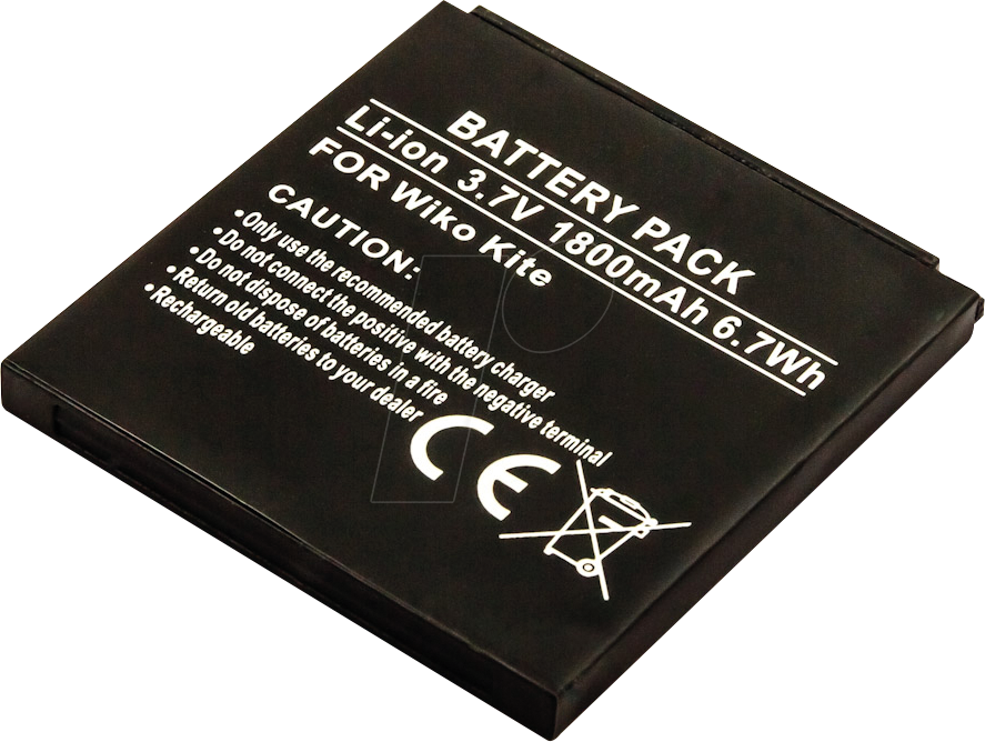 Bild von AKKU 10304 - Smartphone-Akku für WIKO-Geräte, Li-Ion, 1800 mAh
