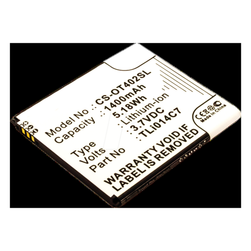 Bild von AKKU 13341 - Smartphone-Akku für Alcatel-Geräte, Li-Ion, 1400 mAh