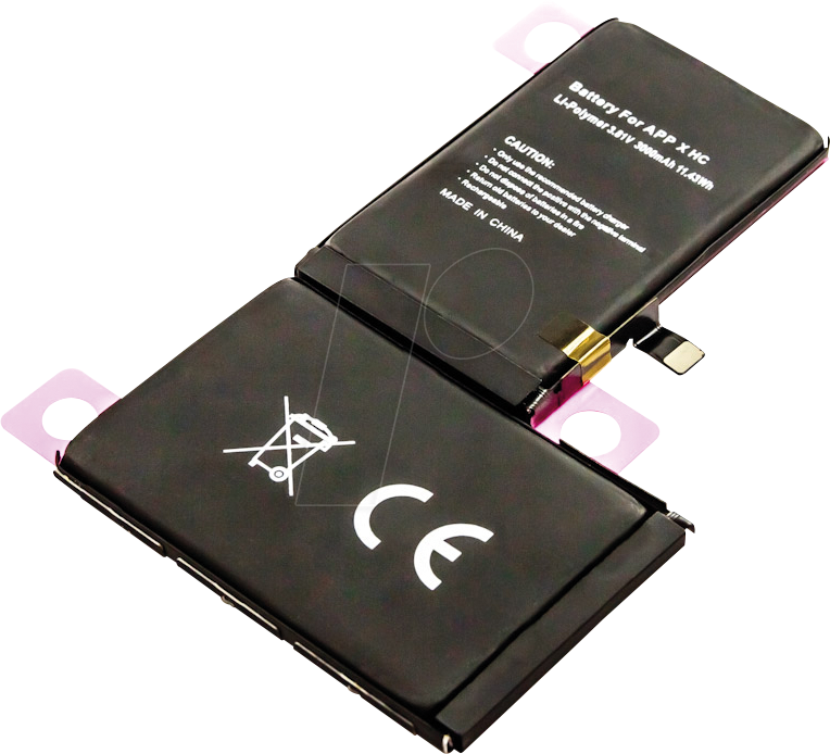 Bild von AKKU 31253 - Smartphone-Akku für Apple iPhone X, Li-Po, 3000 mAh