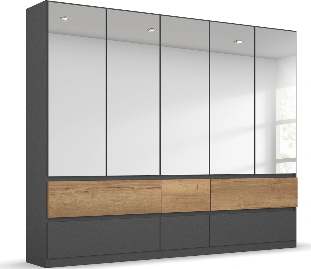 Bild von rauch Drehtürenschrank "Winnipeg", grifflose Front, Schubkästen m. Griffmulde, auch mit Beleuchtung