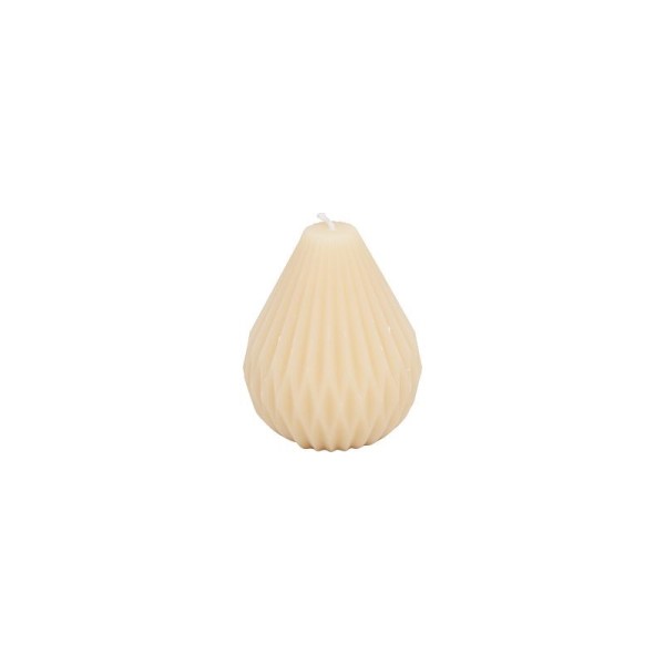 Bild von Kerze Regentropfen Höhe 10,0 cm - in beige rosé ""