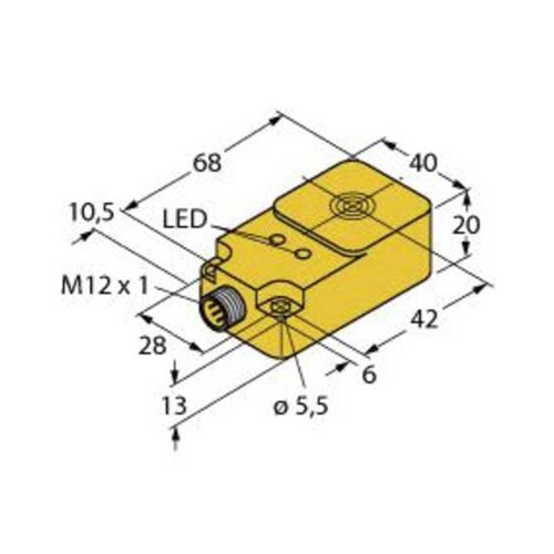Bild von Turck Induktiver Sensor nicht bündig NPN, Schließer NI25-Q20-AN6X2-H1141