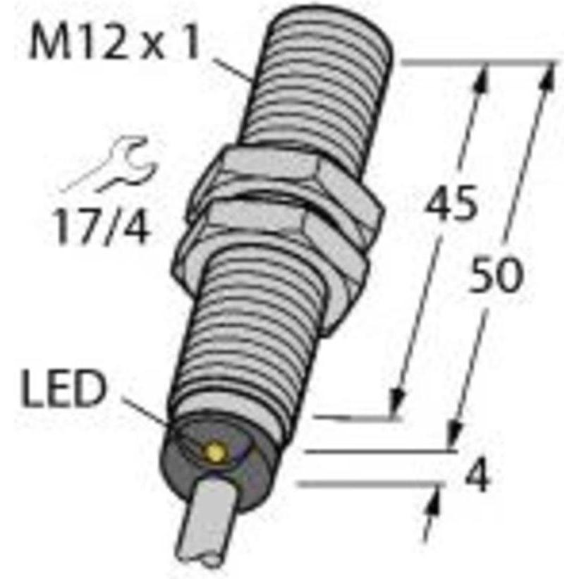 Bild von Turck Induktiver Sensor bündig PNP, Schließer BI4-M12-AP6X