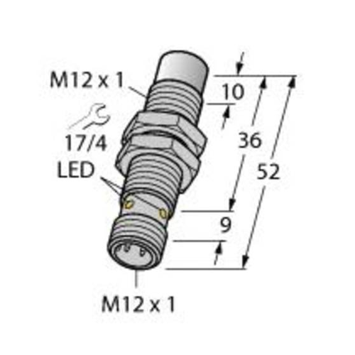 Bild von Turck Induktiver Sensor NI10U-EM12WD-AP6X-H1141 für die Lebensmittelindustrie