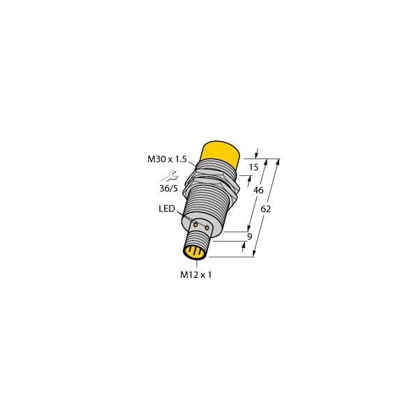 Bild von Turck Induktiver Sensor nicht bündig PNP, Schließer NI20U-EM30-AP6X-H1141