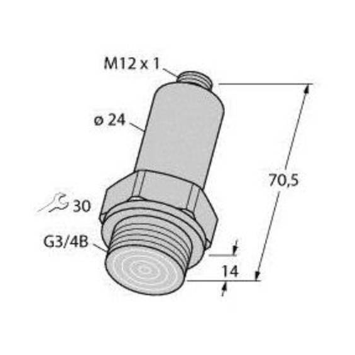 Bild von Präziser Drucktransmitter von Turck – PT250R-26-LI3-H1140