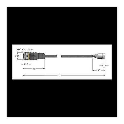 Bild von Turck 6625507 Sensor-/Aktor-Anschlussleitung 5m