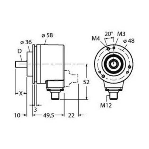 Bild von Turck Absolut Drehgeber RM-28S10C-3C25B-H1181