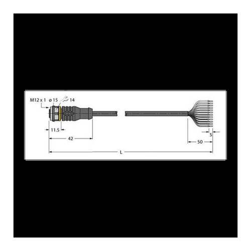 Bild von Turck 6625339 Sensor-/Aktor-Anschlussleitung 2m