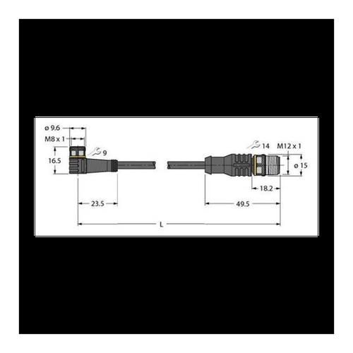 Bild von Turck 6626525 Sensor-/Aktor-Steckverbinder, konfektioniert 1m