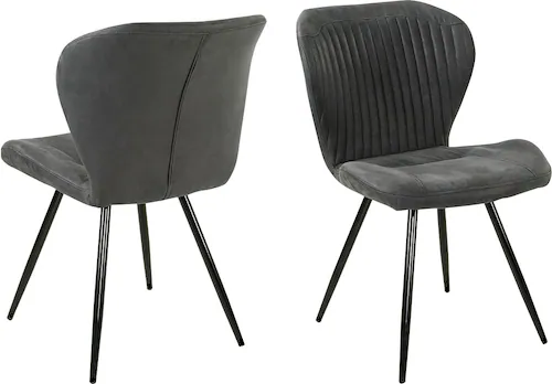 Bild von Jockenhöfer Gruppe Esszimmerstuhl "Düren", (Set), 2 St., Microfaser, in Vintage Optik