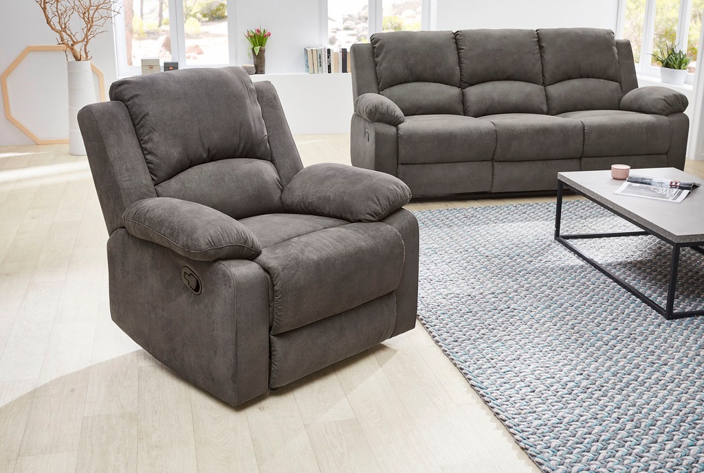 Bild von Jockenhöfer Gruppe Sessel "Dakota", Liegefunktion durch halbautomatische Reclinerfunktion, TTFK-Polsterung