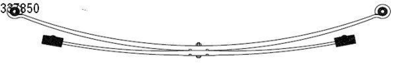 Bild von CS Germany Blattfeder Hinterachse 10.337.850.00 Federnpaket VW,MERCEDES-BENZ,CRAFTER 30-50 Kasten (2E_),CRAFTER 30-35 Bus (2E_)