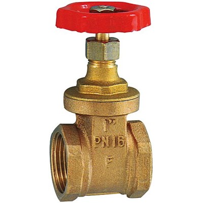 Bild von RIEGLER® - Muffen-Absperrschieber, ohne Spindelhub, Messing, G 1", DN 25