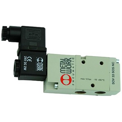 Bild von RIEGLER® - 3/2-Wegeventil, elektropneumatisch, monostabil, G 1/2", NC, 24 V DC