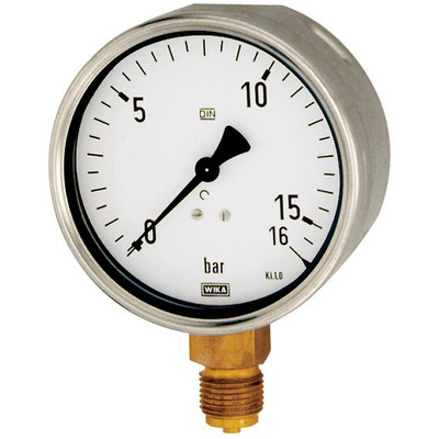 Bild von RIEGLER® - Manometer, Robustausführung, G 1/2" unten, 0-100,0 bar, Ø 160