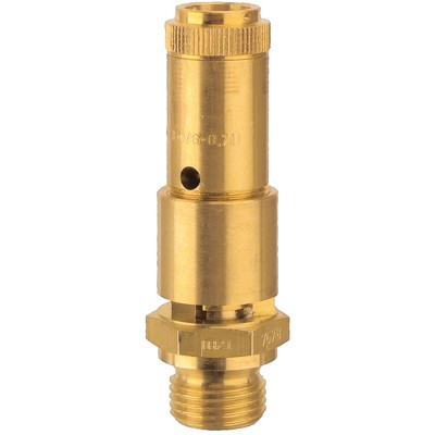 Bild von RIEGLER® - Sicherheitsventil DN 10, Messing, G 3/4", Ansprechdruck 9,6 bar