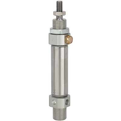 Bild von RIEGLER® - Rundzylinder »MSI«, einfachwirkend, Kolben-Ø 32, Hub 20, G 1/8"