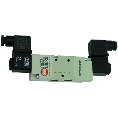 Bild von RIEGLER® - 3/2-Wegeventil, elektropneumatisch, bistabil, G 3/8", 24 V DC