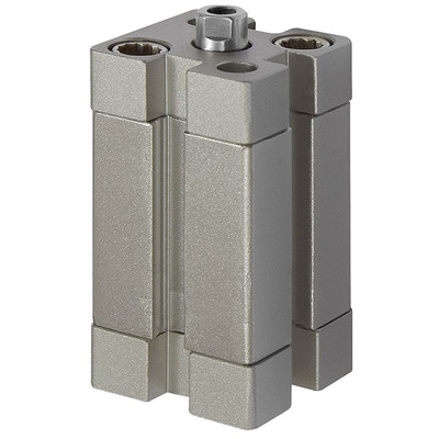 Bild von RIEGLER® - Kompaktzylinder, einfachwirkend, IG, eingef., Ø25, Hub 5, M5, ISO 21287