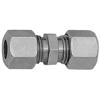 Bild von RIEGLER® - Gerade Verschraubung, Rohr-Außen-Ø 28mm, Stahl verzinkt, PN bar 160