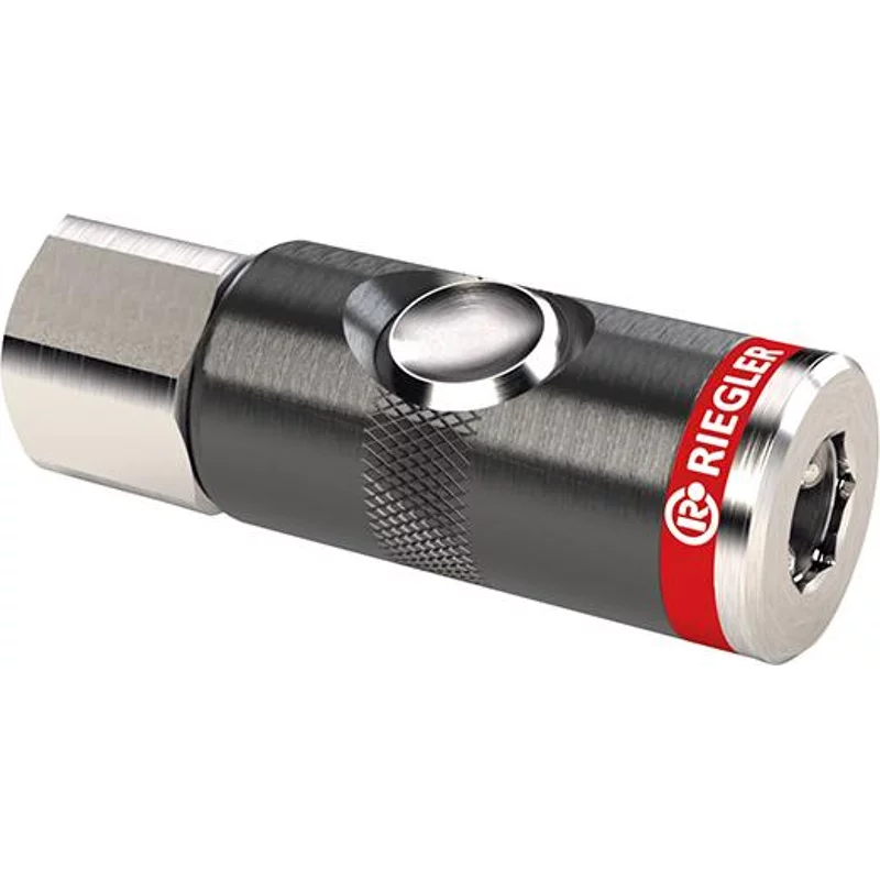 Bild von Riegler, Schlauchanschluss + Schlauchverbinder, Sicherheitskupplung DN 7,4, Innengewinde Gewinde G 1/2 ″ 19,17 mm