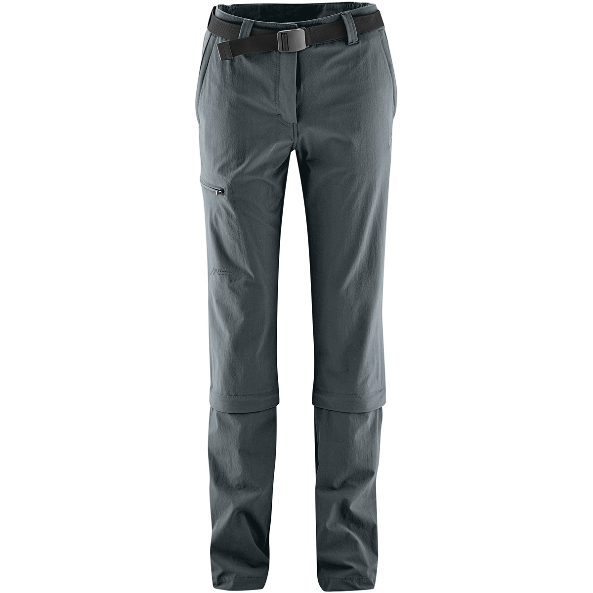 Bild von Maier Sports Arolla, Damen Wanderhose, Wasserabweisende Outdoorhose für Trekking und Hiking, Praktische Zipp-off-Funktion, PFC-frei, mSTRETCH pro 4 & Dryprotec, Grau, 22 (W35/L30)