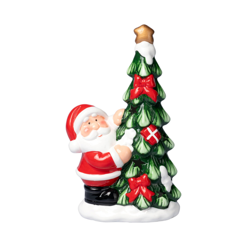 Bild von LED-Keramikfigur „Santa“ - Ein festlicher Blickfang für die Weihnachtszeit