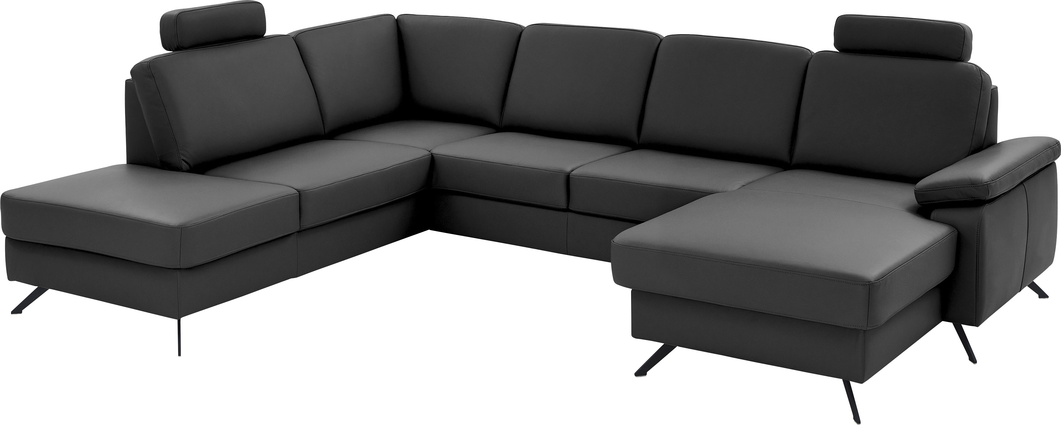 Bild von Die PlanBar Wohnlandschaft U-Form PN-EM15047, Wohnlandschaft, wahlweise mit Kopfstützen, Bettfunktion u. Stauraum