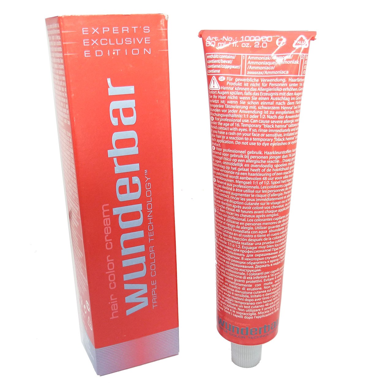Bild von Wunderbar  Haar Farbe Coloration Creme Permanent 60ml - 09/5 Very Light Blonde Mahogany / Lichtblond Mahagony