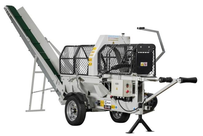 Bild von LUMAG Elektro-Sägespaltautomat SSA400E, Elektromotor 400 V/7,5 kW, bis 380 mm Stamm-Ø