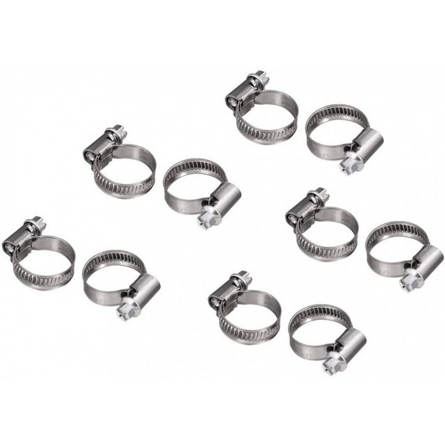 Bild von Xavax 10er Set Schlauchschellen mit Schneckenantrieb, Spannbereich 20 - 32 mm, Bandbreite 9 mm