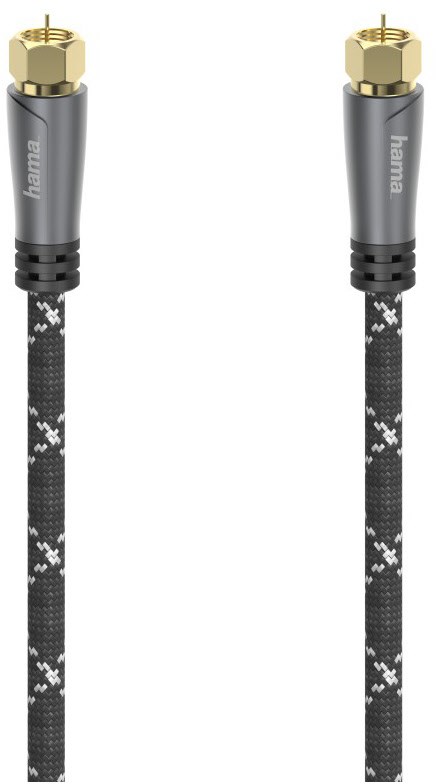 Bild von Hama Hama SAT-Anschlusskabel 120 dB 3m F-Stecker>F-Stecker Camping Sat-Anlage (120 dB), 120 dB Schirmung