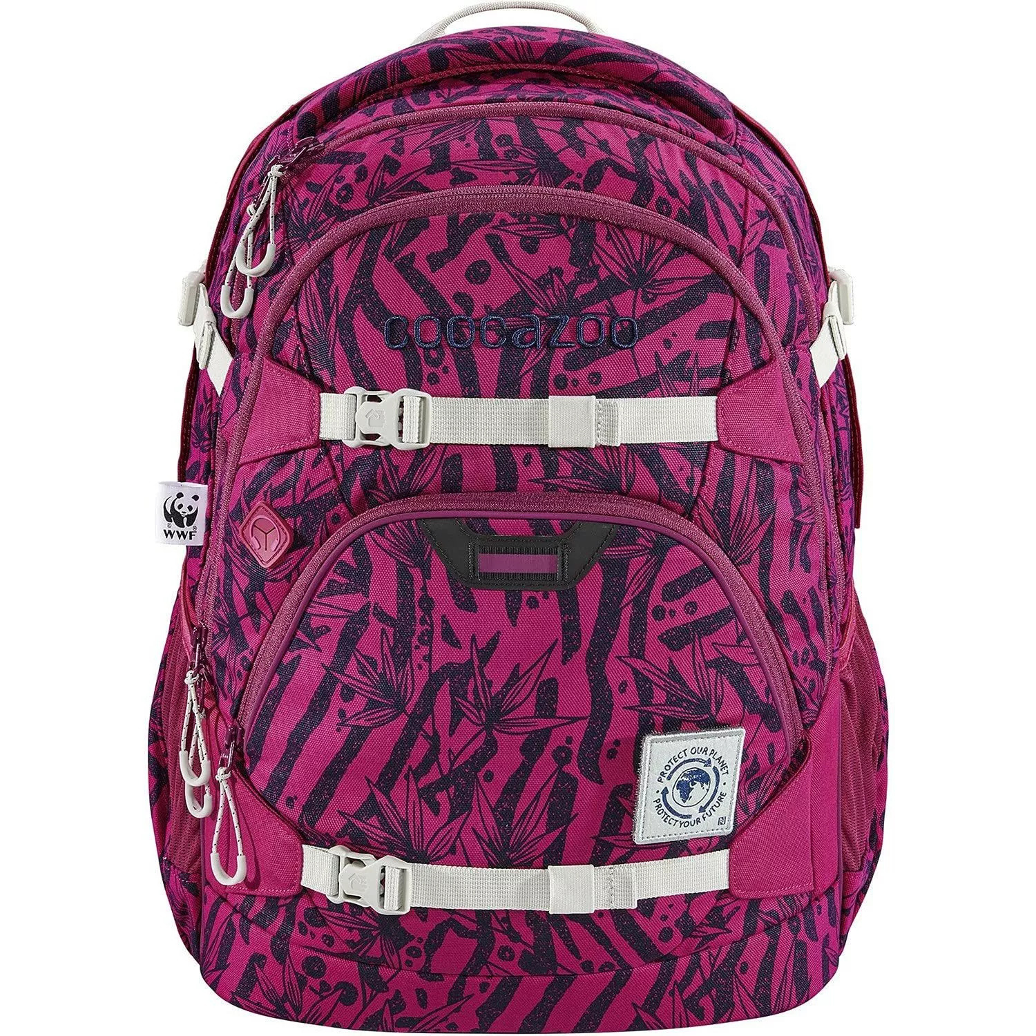 Bild von Coocazoo Schulrucksack ScaleRale „WWF Edition - Anemone Trail“, rosa, ergonomischer Tornister, höhenverstellbar mit Brustgurt und Hüftgurt für Mädchen ab der 5. Klasse, 30 Liter 00129811