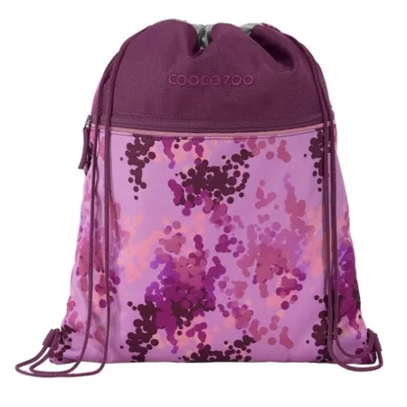 Bild von Coocazoo Turnbeutel „Cherry Blossom”, rosa, mit Reißverschlussfach und Kordelzug, reflektierende Elemente, Schlaufen zur Befestigung am Schulrucksack, 10 Liter, ab der 3. Klasse