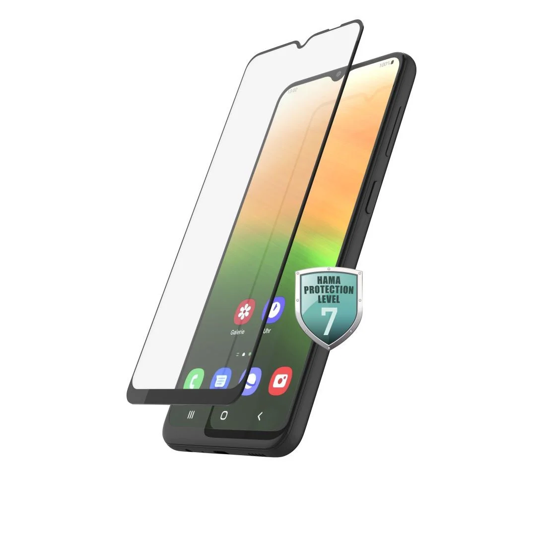 Bild von Hama Full-Screen-Schutzglas für Samsung Galaxy A33 5G, Schwarz (1 Stück, Galaxy A33 5G), Smartphone Schutzfolie, Transparent