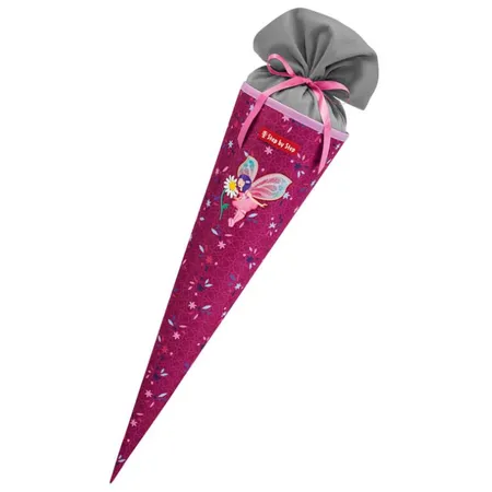 Bild von Step by Step Schultüte „Fairy Freya“, passend zum Schulranzen, aus recycelten PET-Flaschen, Verschluss aus Stoff, 5L Füllvolumen, 70 cm Höhe, für die 1. Klasse, lila-rosa