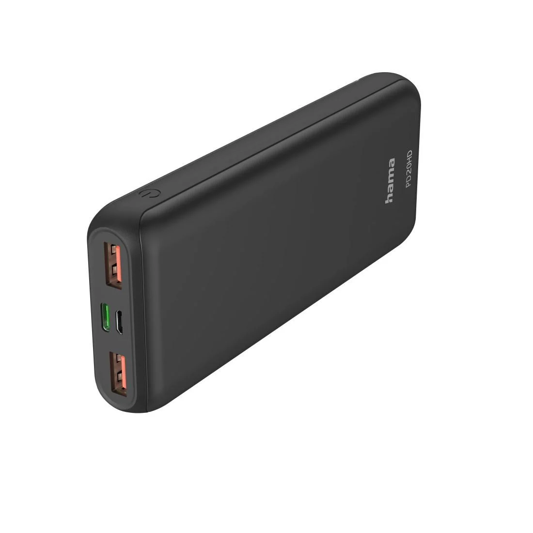 Bild von Hama Power Pack "PD20-HD", 20000mAh, 1x USB-C, 2x USB-A, für Schnellladen, Solar Powerbank