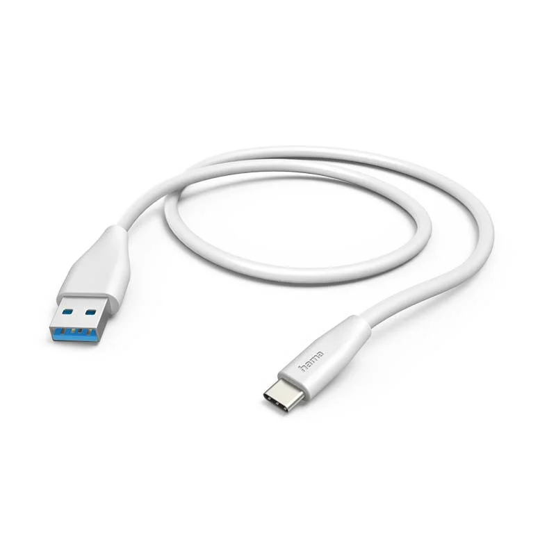 Bild von Hama Hama USB-Ladekabel USB 2.0 USB-A Stecker, USB-C® Stecker 1.50 m Weiß USB-Kabel, (150.00 cm)