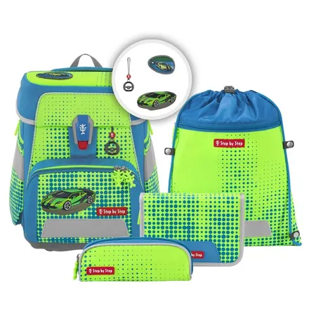 Bild von Step by Step SPACE NEON Schulranzen-Set "Race Car Chuck“, 5-teilig