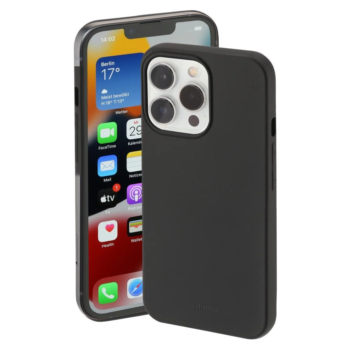 Bild von Cover "Finest Feel" für Apple iPhone 13 Pro, Schwarz (00172405) Handyhülle