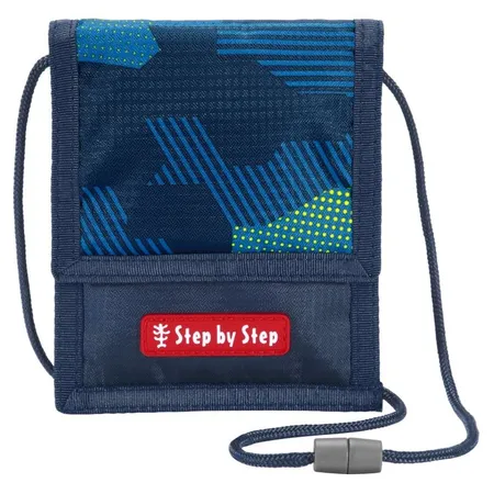 Bild von Step by Step Brustbeutel „Fire Engine Brandon“, mit Sichtfenster, Münzfach mit Reißverschluss, Schlüsselbefestigung, zum Umhängen, für die 1. bis 4. Klasse, blau