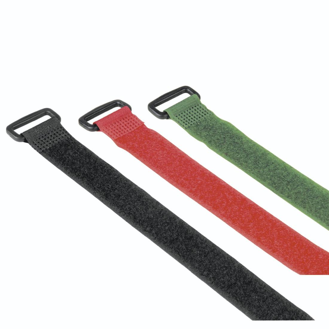 Bild von Hama Klett-Kabelbinder mit Öse, wiederverwendbar, 20 x 250 mm, farbig, 9 Stück (00221006)