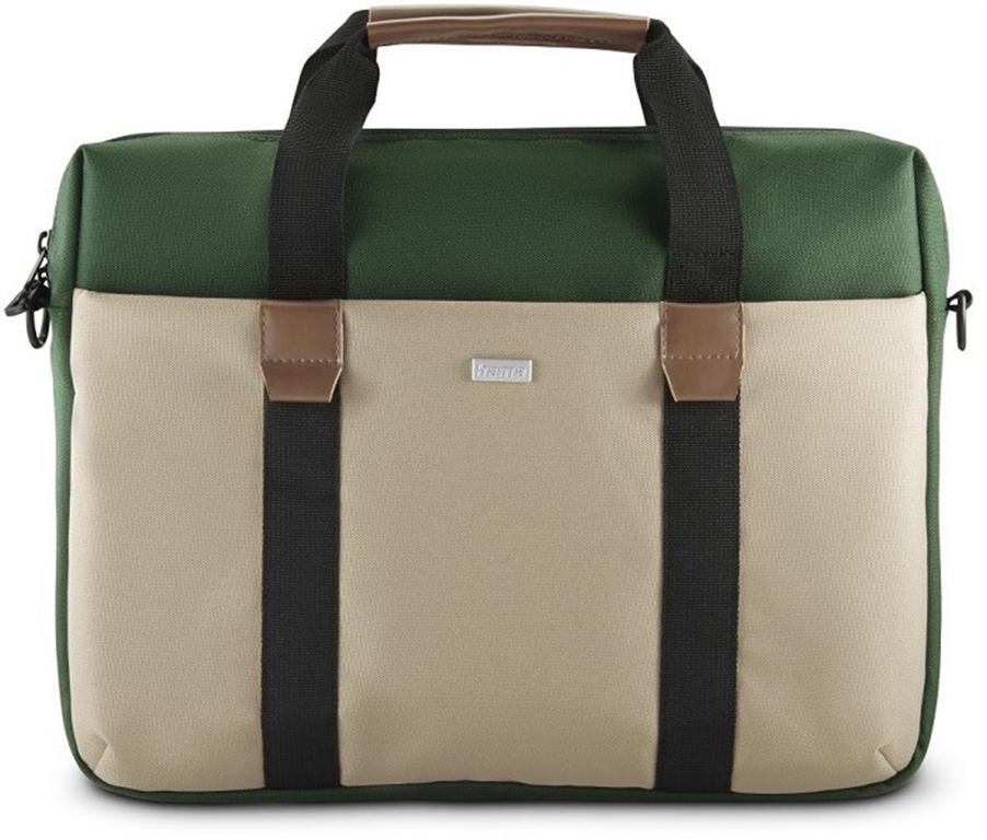 Bild von Hama Notebook-Rucksack Hama Laptop-Tasche Silvan beige/grün für 15,6" - 16,2" (Laptop-Tasche Silvan)