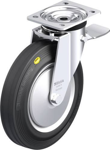 Bild von Blickle 850004 L-RD 252R-3-ST-FA Stahlblech-Lenkrolle Rad-Durchmesser: 250mm Tragfähigkeit (max.):
