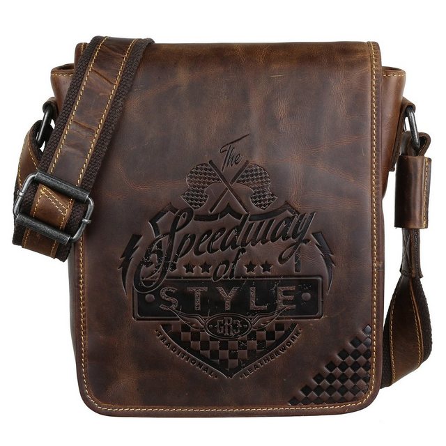 Bild von Greenburry Umhängetasche Racing Collection Leder Umhängetasche Schultertasche 0837