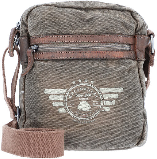 Bild von Greenburry Vintage Aviator 5904 Shoulderbag  in Oliv (2.6 Liter), Umhängetasche