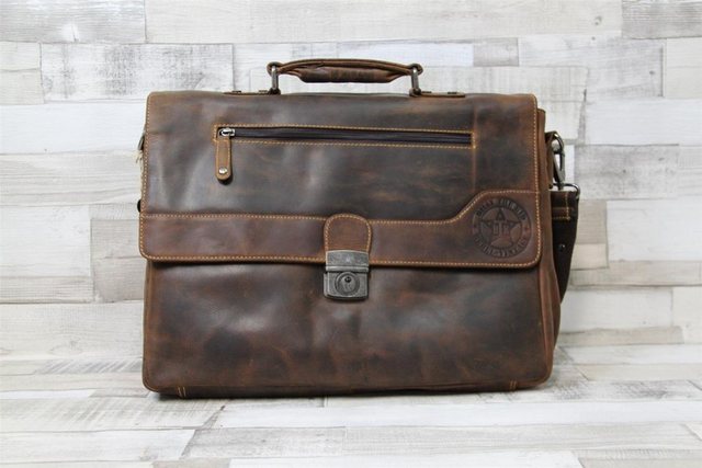 Bild von Billy the Kid Ranger A4 Aktentasche Leder 40 cm (16.54"), Notebooktasche, Braun